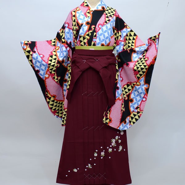  кимоно hakama комплект Junior для . исправление 144cm~150cm старый столица маленький блок церемония окончания . пожалуйста! новый товар ( АО ) дешево рисовое поле магазин NO26463-03