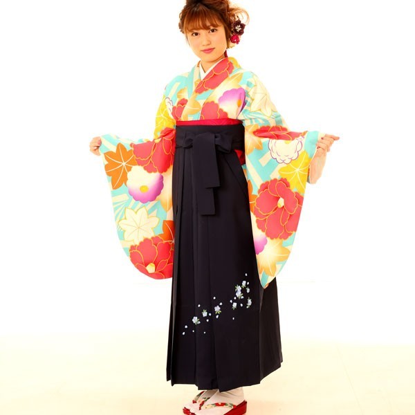 最新発見 着物袴セット ジュニア用へ直し135cm~143cm NO26860-02 (株