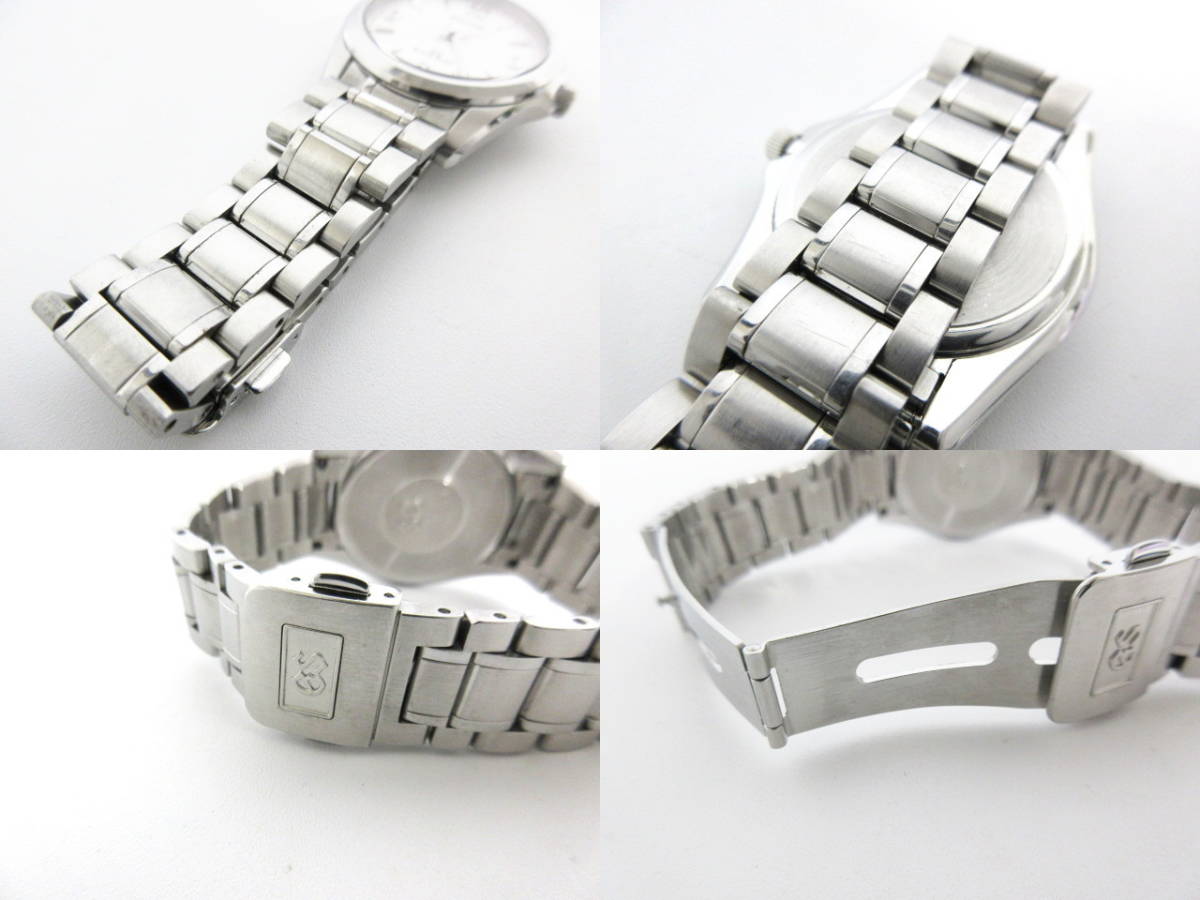 Grand Seiko グランド セイコー GS 8J55-0010 白 文字盤 SS クォーツ QZ メンズ 腕時計 電池新品_画像8