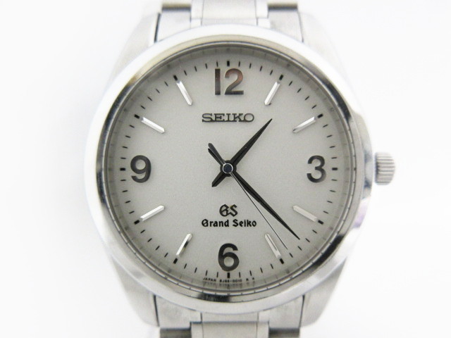 Grand Seiko グランド セイコー GS 8J55-0010 白 文字盤 SS クォーツ QZ メンズ 腕時計 電池新品_画像1