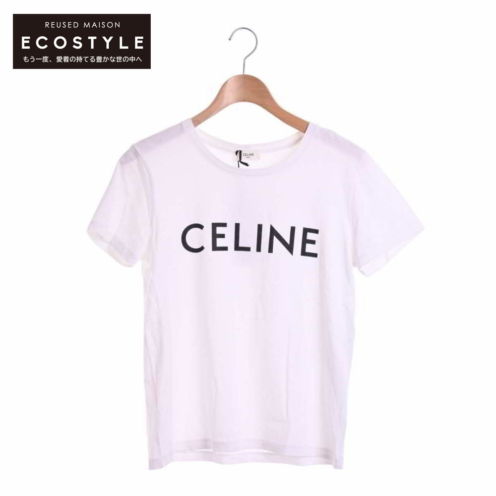 日本最大級 美品/国内正規 CELINE レディース ホワイト S トップス