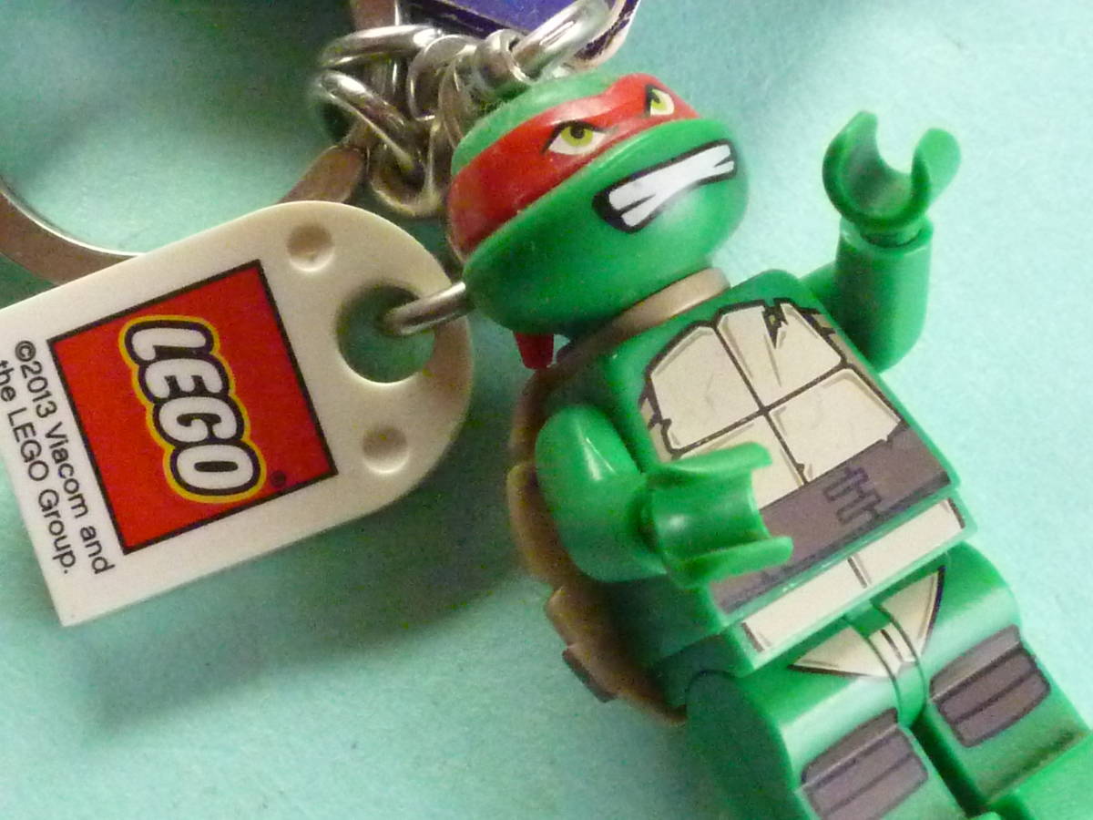 LEGO Lego turtle. hero Mu Tanto *ta-toruz rough .ero mini figure key holder red hachimaki rare goods super popular Mini fig