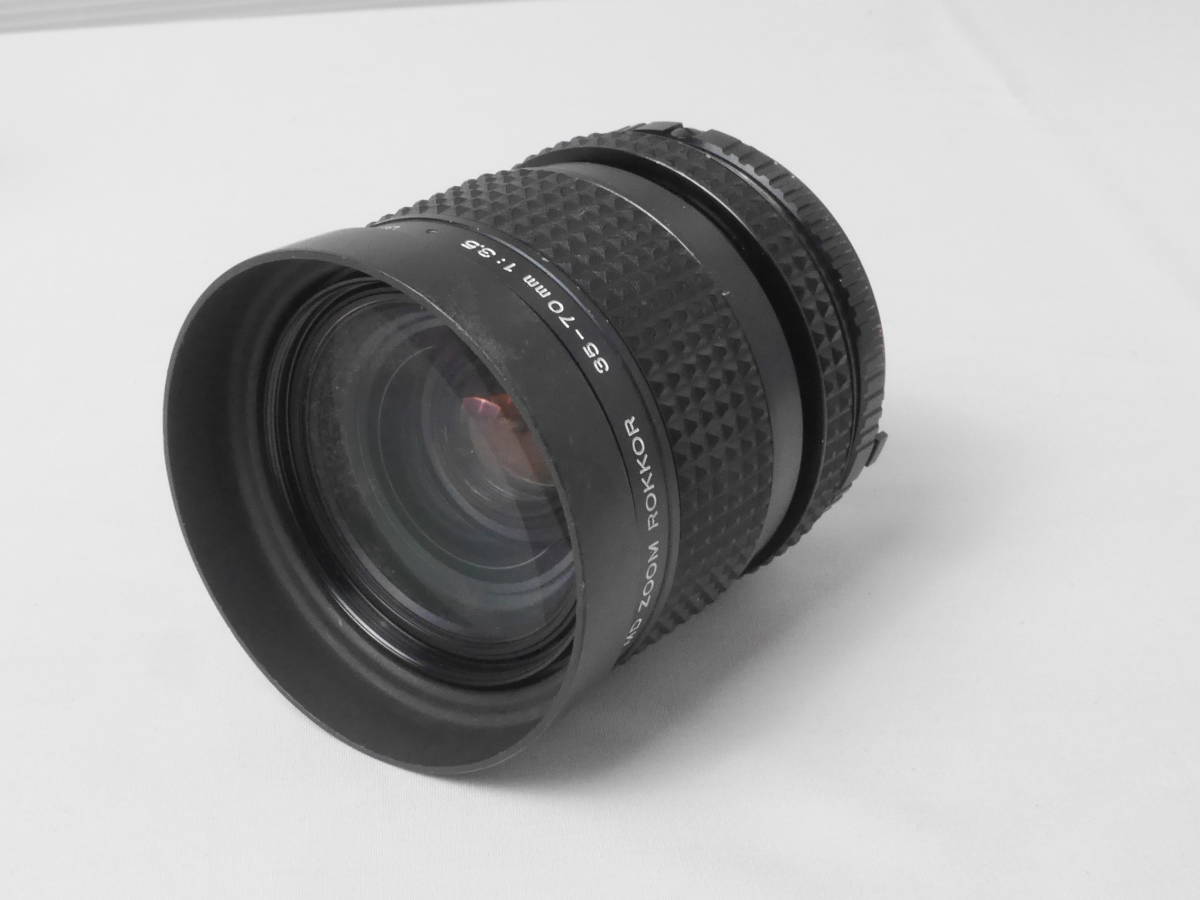 MINOLTA MD ZOOM ROKKOR 35-70mm f3.5 camera lens 