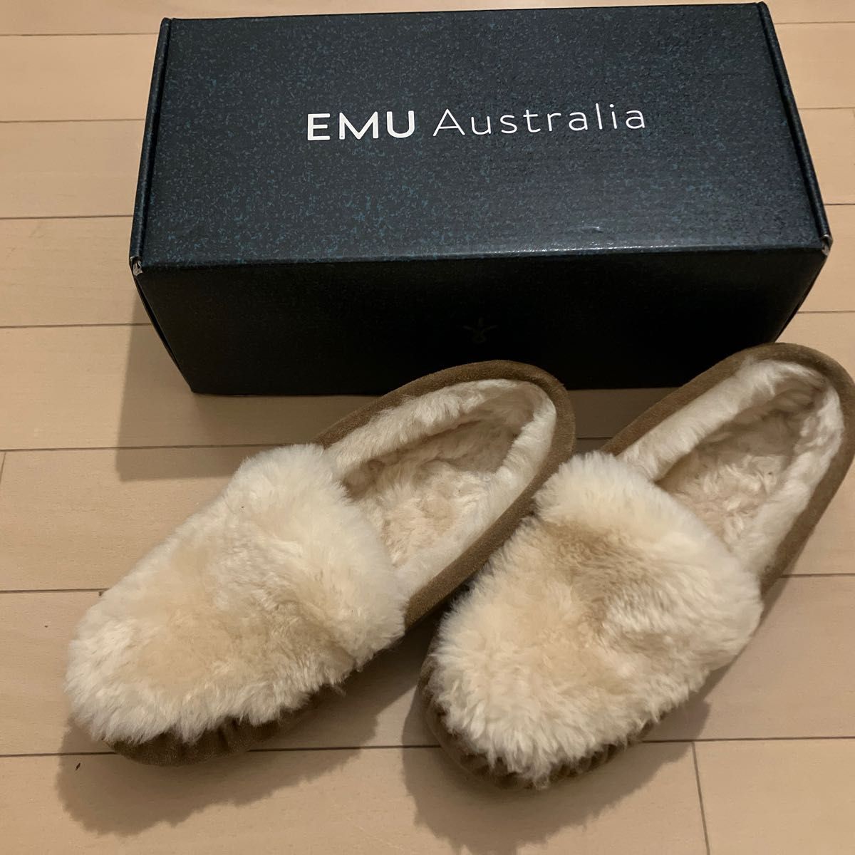 EMU Australia エミュー モカシン ファー 25.0cm-