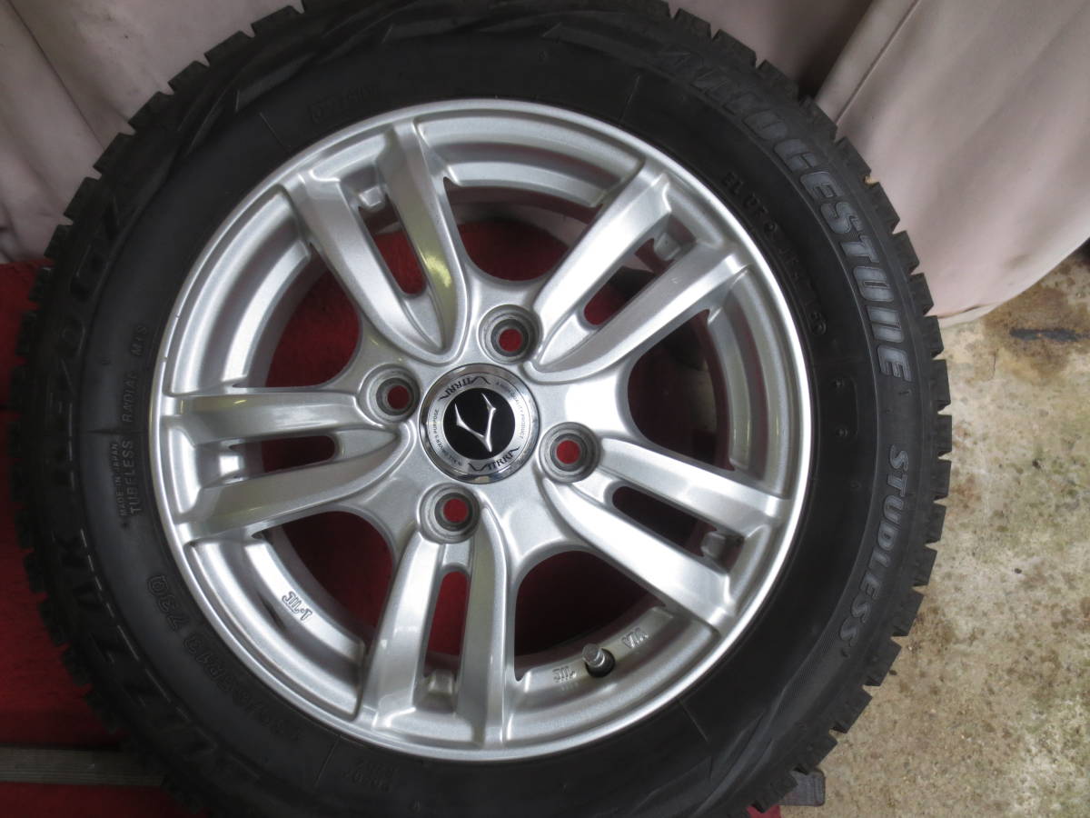 155 65R13 73Q スタッドレス バリ山 日産モコ AZワゴン MRワゴン