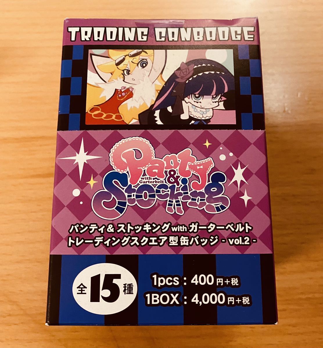 【NEW】panty&stocking スクエア缶バッジ未開封10個　pinback button パンティ&ストッキング キルラキル kill la kill_画像1