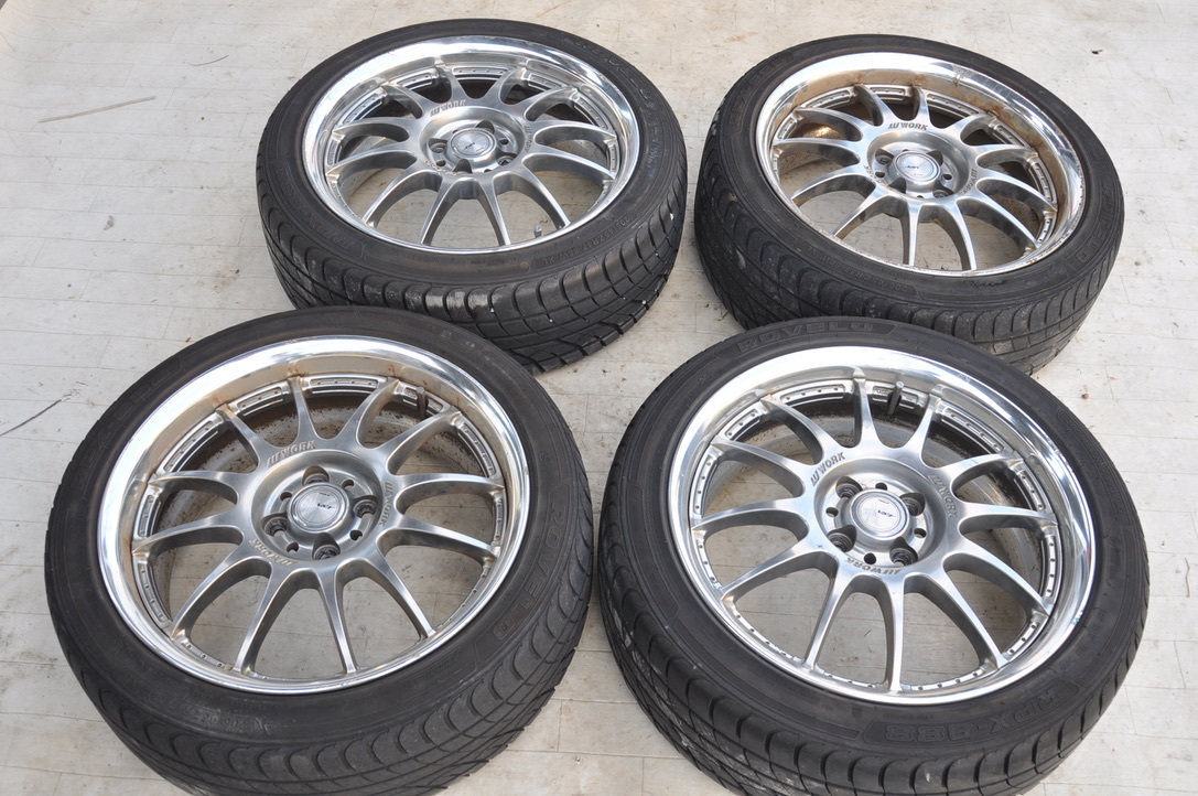 通販定番 WORK 戦XSA-02C 17inch 7JJ+45+35 PCD100/4H 7vZas