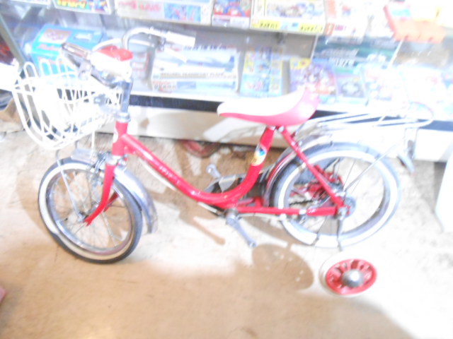 昭和レトロ　ポップ　７０年代　未使用　SUUKI　スズキ　子供自転車　１６インチ　店舗飾り　レストア用　雑貨　ビンテージ_画像1