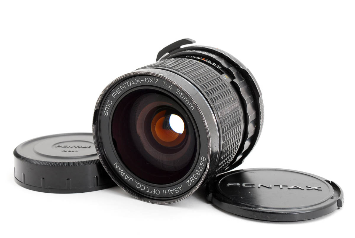 ☆超極上美品☆PENTAX SMC 67 6x7 55mm F4☆5079 エンブレムロゴ
