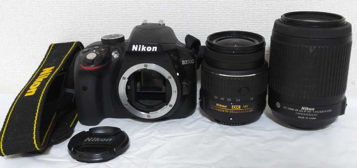 カメラ Nikon ニコン D3300 レンズ DX VR AF-S NIKKOR 18-55mm 1:3.5 