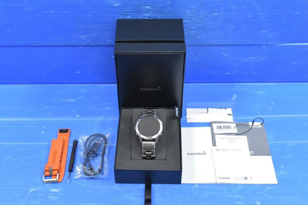 GARMIN fenix 6 Sapphire Ti Gray Titanium band 010-02158-83 GARMIN fenix 6 Sapphire Ti Gray Titanium band 010-02158-83