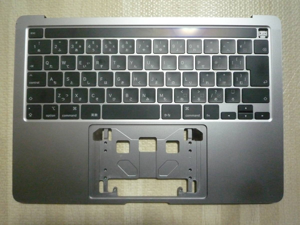 ★動作確認済み★Macbook Pro 2020 13インチThunderbolt3x4モデルA2251用JIS配列キーボード及びパームレスト（スペースグレー色)の画像1