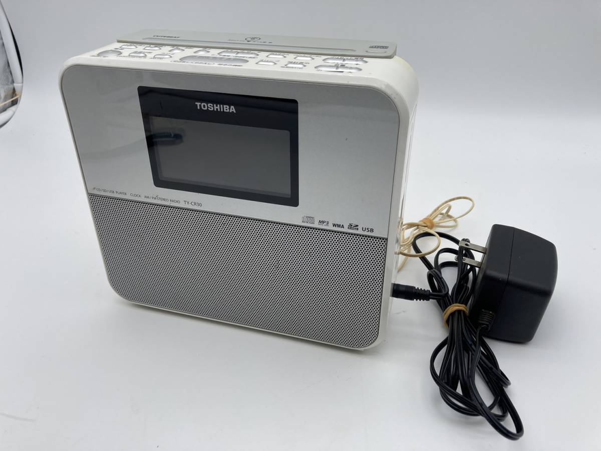 【動作確認済】TOSHIBA 東芝 CD SD USB クロック ラジオ TY-CR30 2013年製の画像1