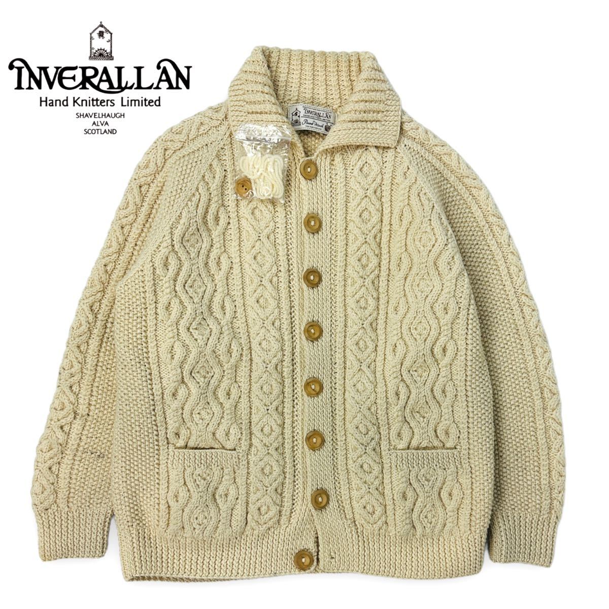 インバーアラン 茶タグ スコットランド製3A Lumber Cardigan-