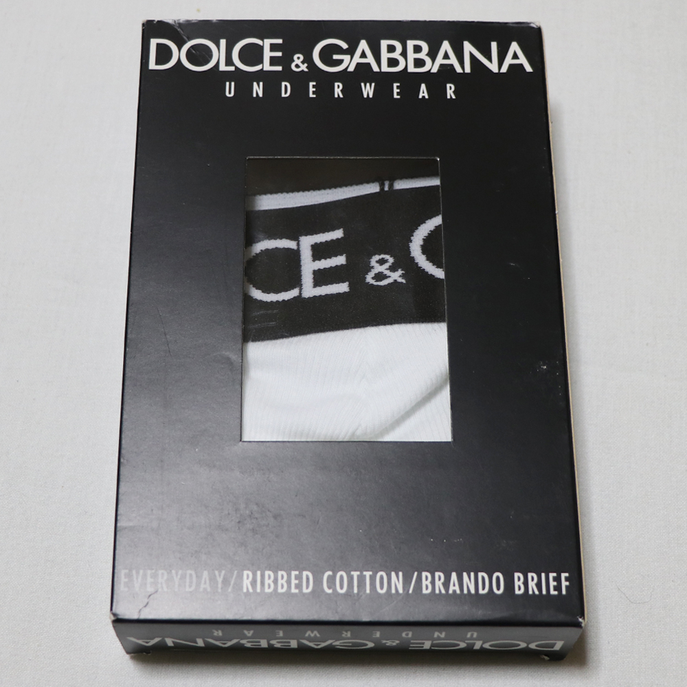 新品 未使用品 DOLCE&GABBANA ドルチェ＆ガッバーナ コットンブリーフパンツ MADE IN ITALY 白 M _画像8