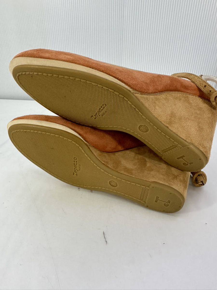 【超安い】靴repetto レペット スエードパンプス サイズ 36/23.5cm オレンジ系 未