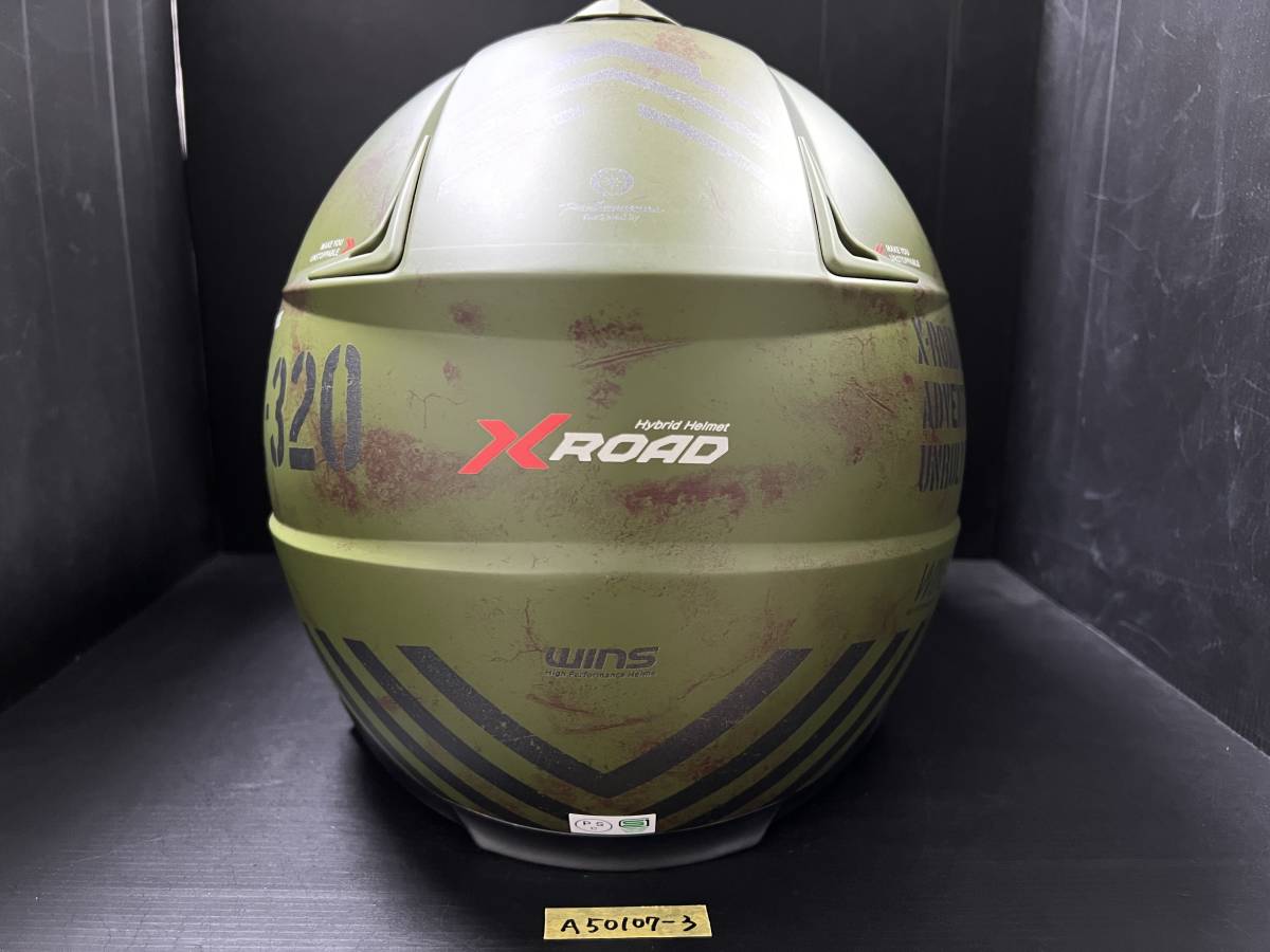 WINS ウインズ X-ROAD COMBAT エックスロード コンバット ヘルメット M D13マットアーミー グリーン/ブラック 定価29480円 (A50107-3)_画像8