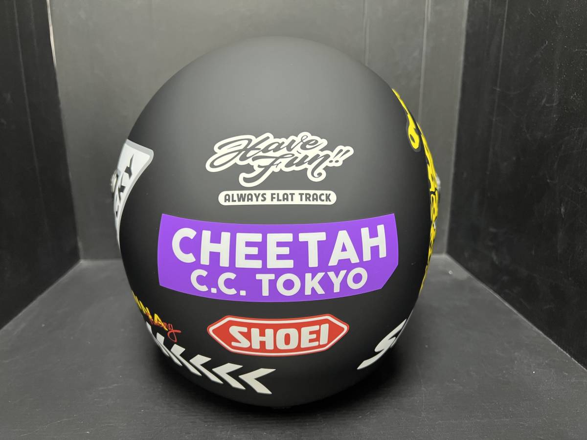 限定 SHOEI ショウエイ Glamstar グラムスター チーターカスタム ヘルメット ブラック/イエロー TC-5 XL (A50108-3) _画像8