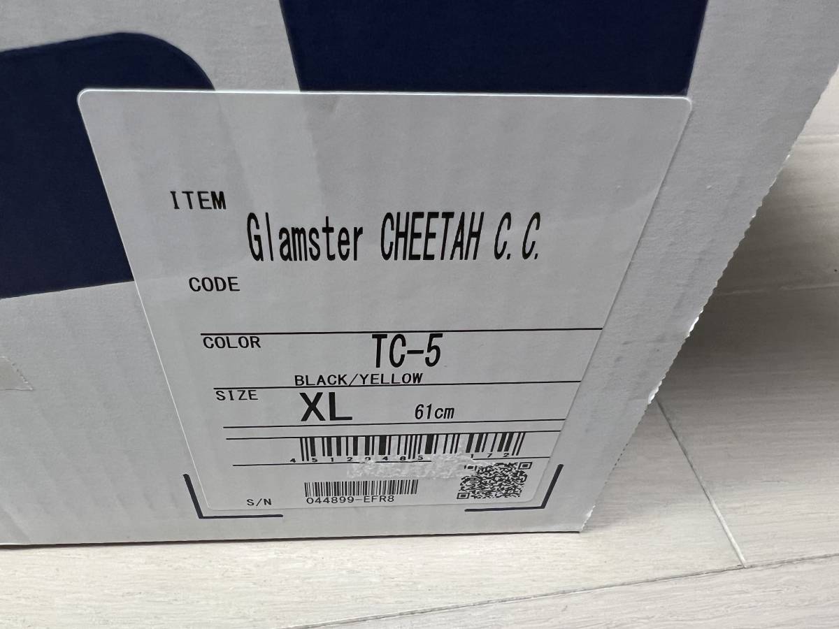 限定 SHOEI ショウエイ Glamstar グラムスター チーターカスタム ヘルメット ブラック/イエロー TC-5 XL (A50108-3) _画像10