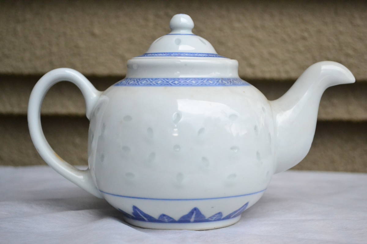 景徳鎮 玩玉 蛍急須 ホタル ほたる 唐物 茶道具 茶器 急須 煎茶 在銘