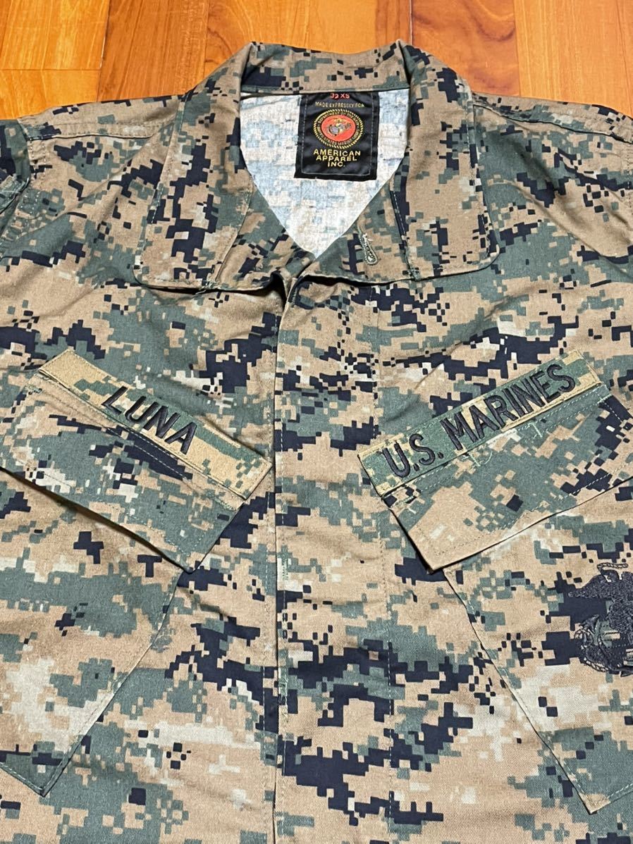 米軍放出品　未使用　ＵＳＭＣ　ＭＡＲＰＡＴ　ＷＯＯＤＬＡＮＤ　ジャケット② ３２Ｘ-Ｓｈｏｒｔ_画像2