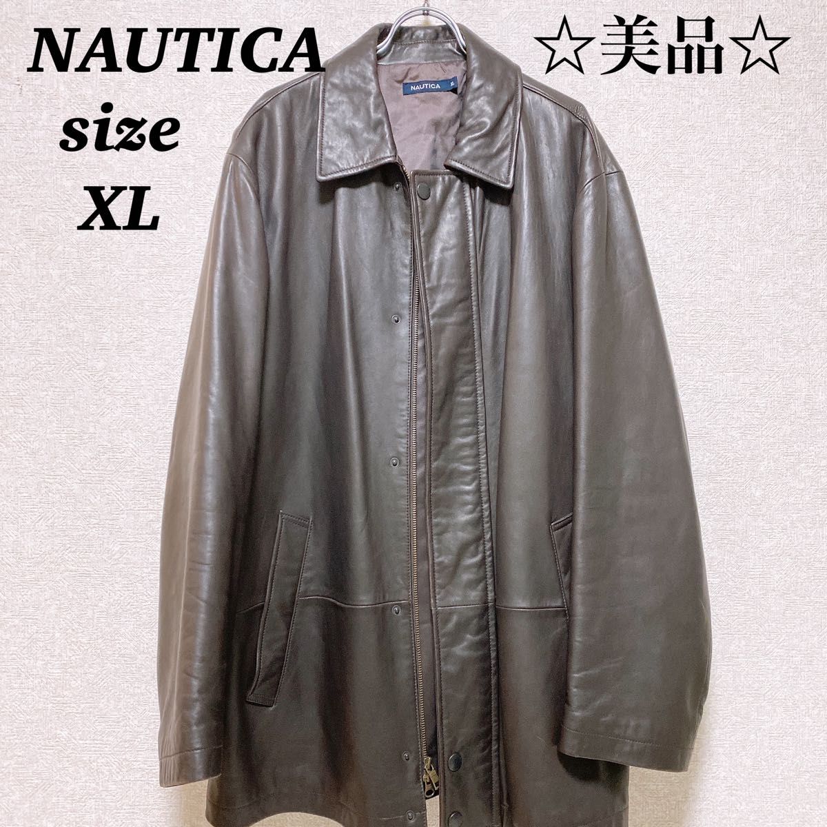 nautica ノーティカ レザーブルゾン リフレクター フード AH-