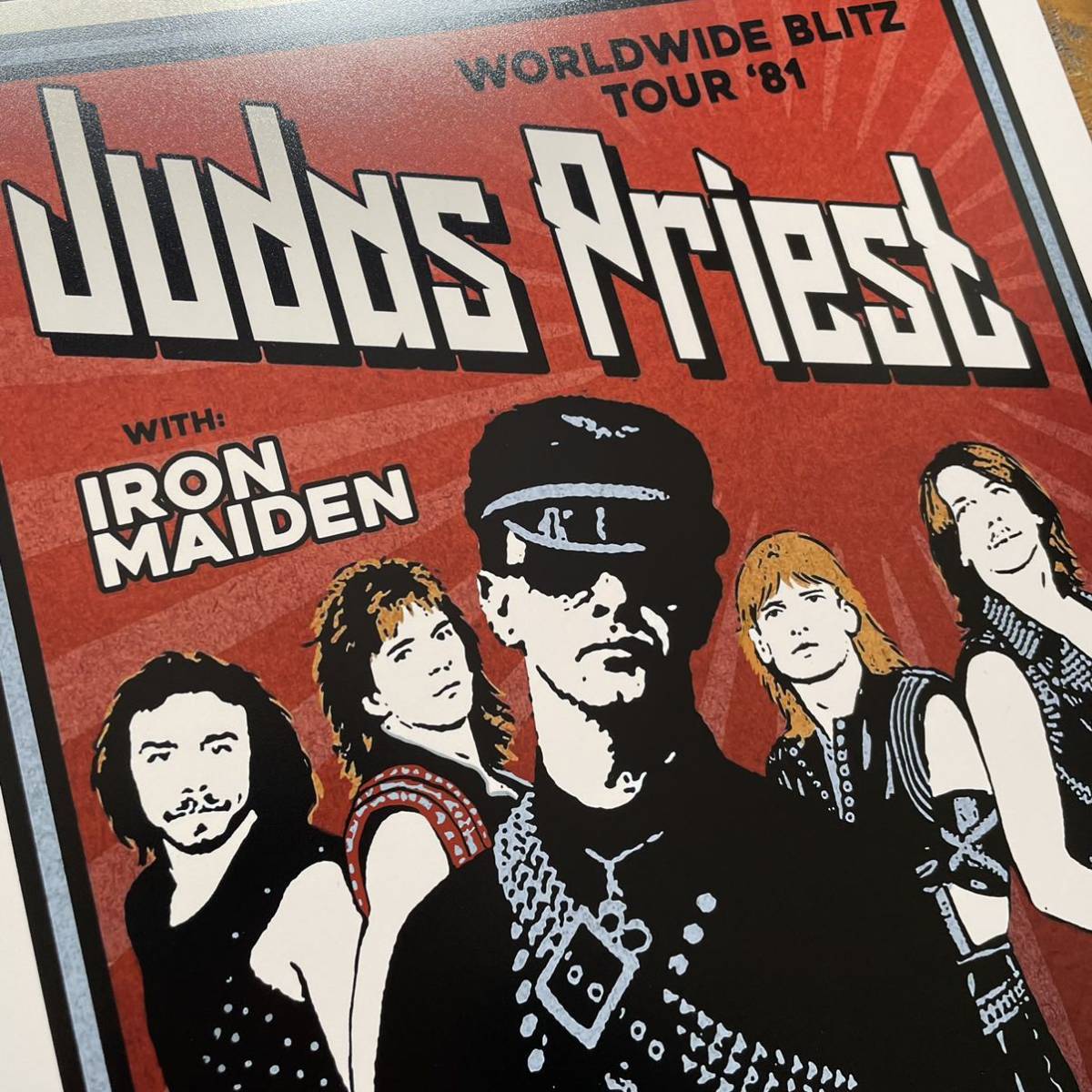 ポスター★ジューダス・プリースト（Judas Priest）1981 北米ツアー・ラスベガス★_画像5