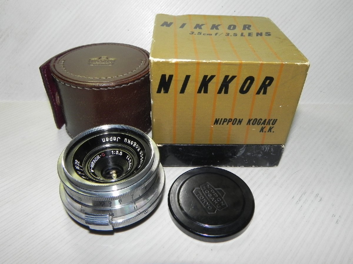 Nippon Kogaku ニコン W-NIKKOR ニッコール 3.5cm/3.5 レンズ(sマウント)