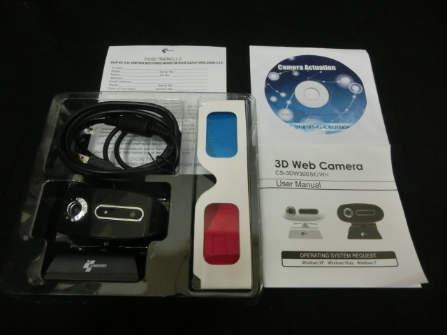 2台セット 未使用品 長期保管品 CHUSEI 3D ウェブカメラ CS-3DW300 3Dメガネ付きの画像4