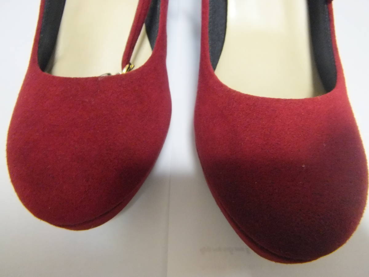  beautiful goods made in Japan Esperanza ESPERANZA size 22cm high heel pumps shoes shoes red control H