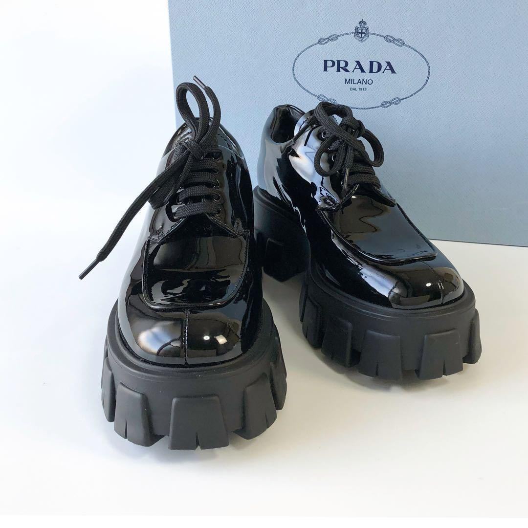 最安価格 レースアップシューズ モノリス プラダ ［美品］PRADA