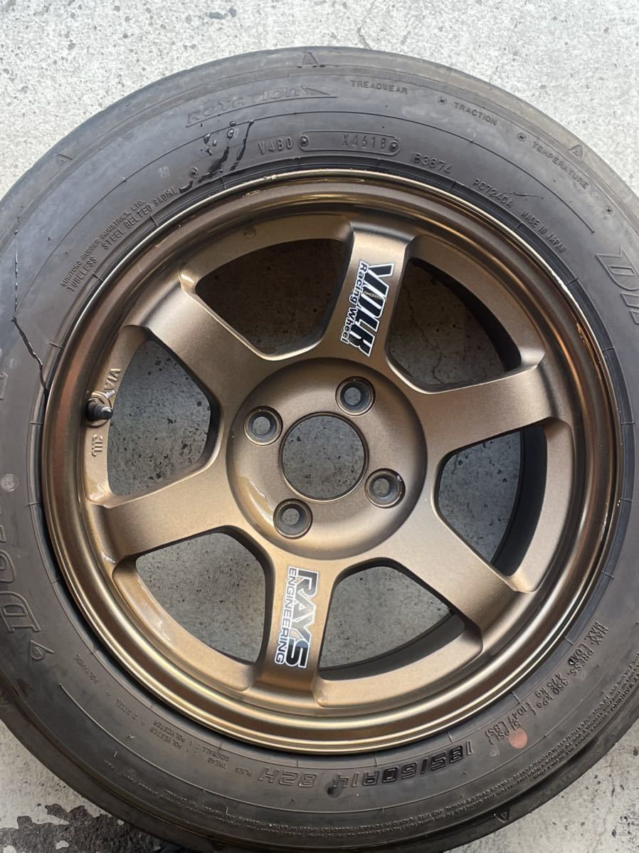 レイズ MTE37 14×7.0J インセット0 PCD100 4本 ロードスター などに