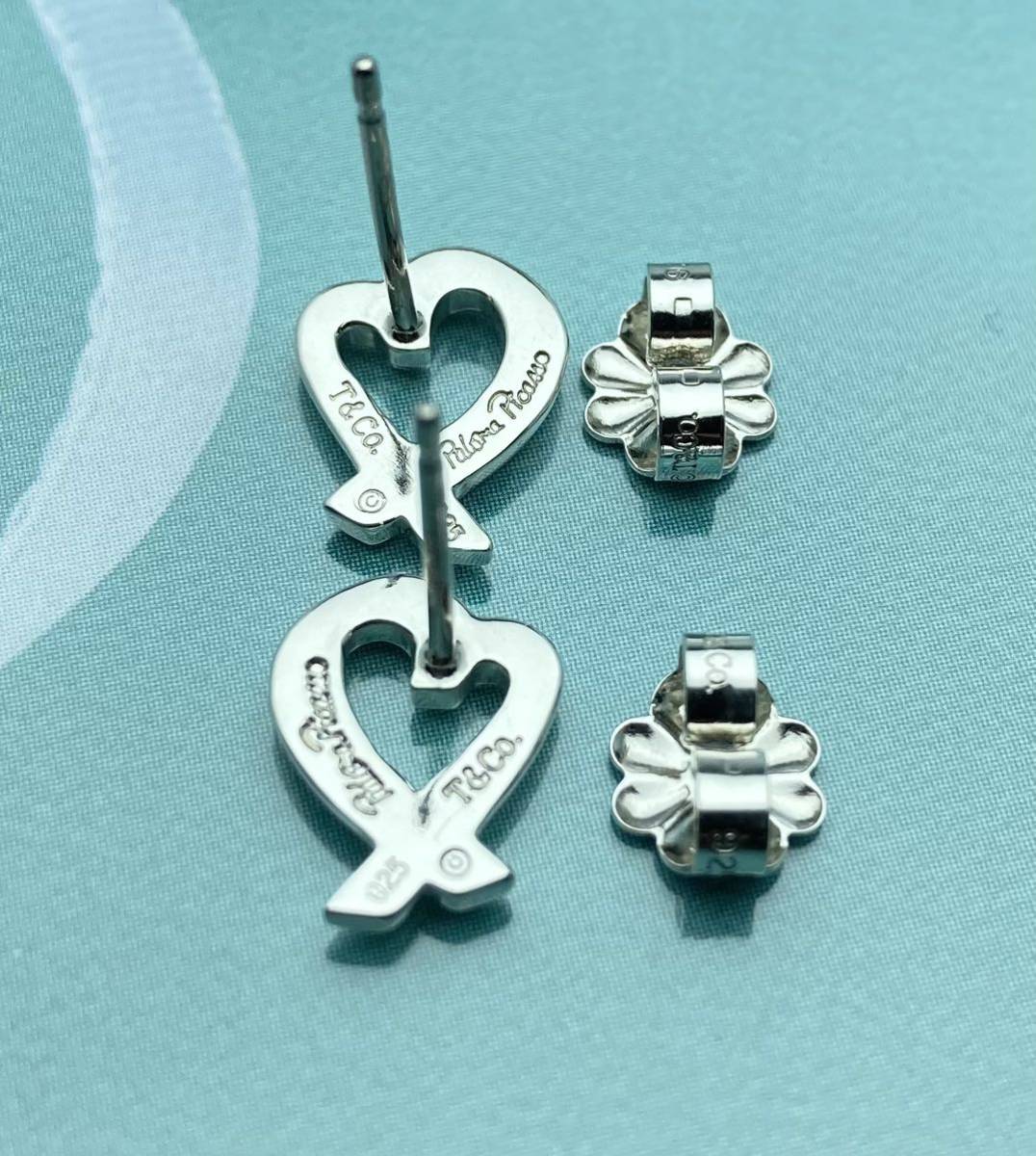 Tiffany& Co. ティファニー ラビングハート ピアス SV925-