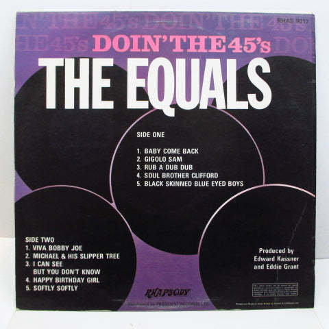 EQUALS-Doin' The 45's (UK Orig.Stereo/CS)_画像2