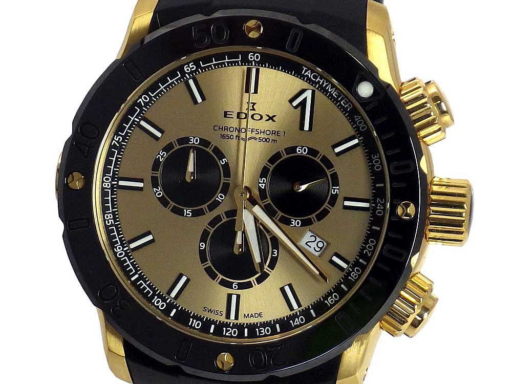 【決算値下げ！】エドックス【EDOX】クロノオフショア クロノグラフ スペシャルエディション メンズ 腕時計