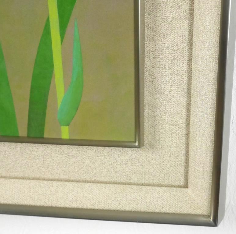 中村白玲『菖蒲』◇日本画8号◇落款・共シール有◇日展実力作家 中村白玲『菖蒲』◇日本画8号◇落款・共シール有◇日展実力作家
