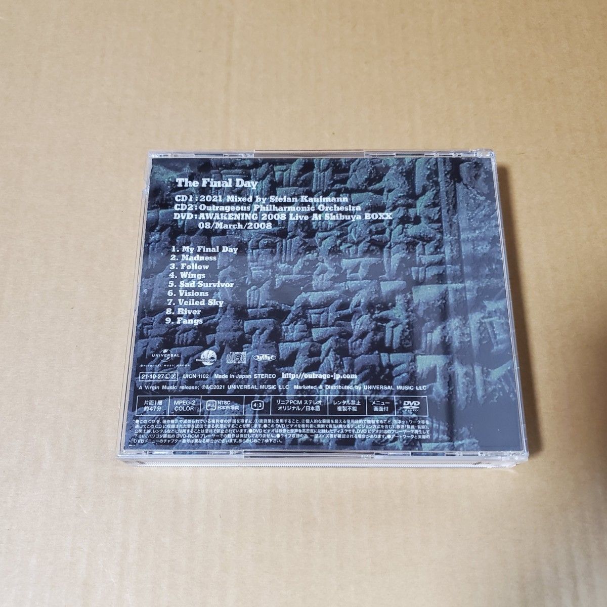 アウトレイジ「リプライズ～ザ・ファイナル・デイ　30thアニヴァーサリー」2CD+DVDの中古　