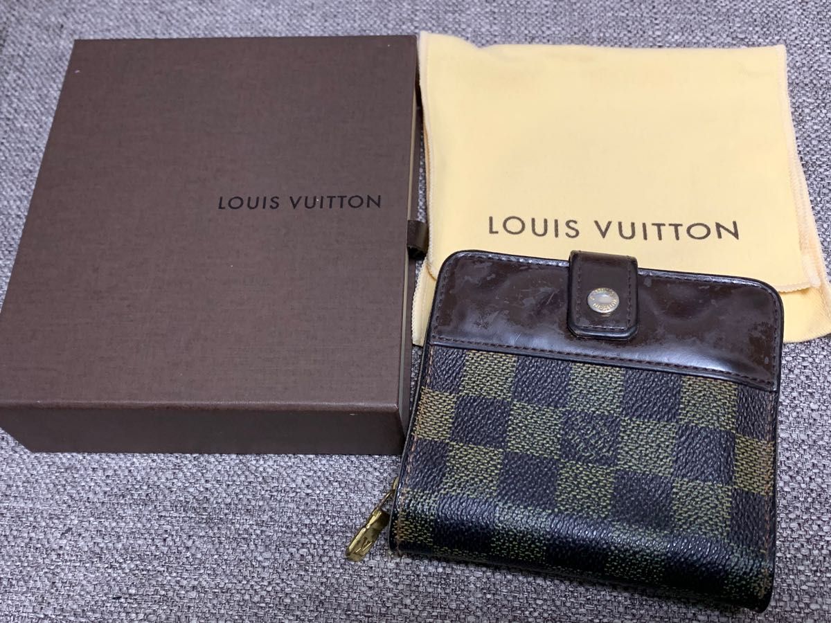LOUIS VUITTON ダミエコンパクトジップ 折り財布 箱、保存袋 
