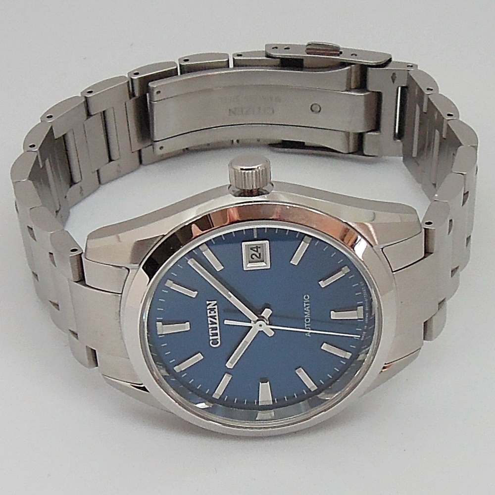 SS CITIZEN シチズン 9011-S125804 3針デイト付き裏スケ自動巻き SS CITIZEN シチズン 9011-S125804 3針デイト付き裏スケ自動巻き