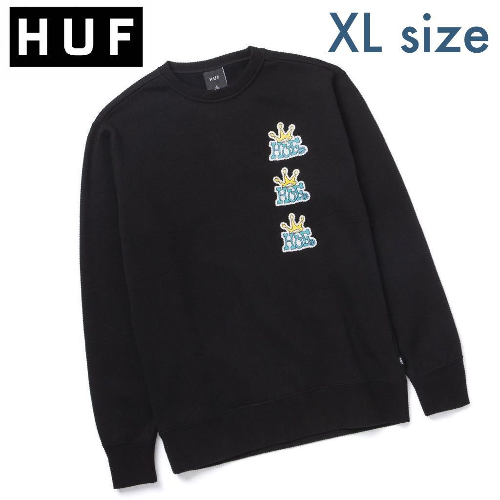 春夏新作 ◇HUF スウェットトレーナー XLサイズ/クルーネック ハフ