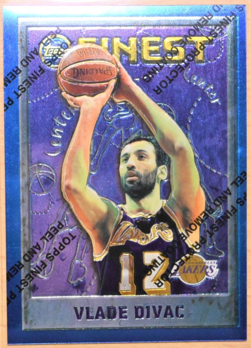 VLADE DIVAC (ブラデ・ディバッツ) 1996 TOPPS FINESTトレーディングカード 219 【NBA,ロサンゼルスレイカーズ,LAKERS】_画像1