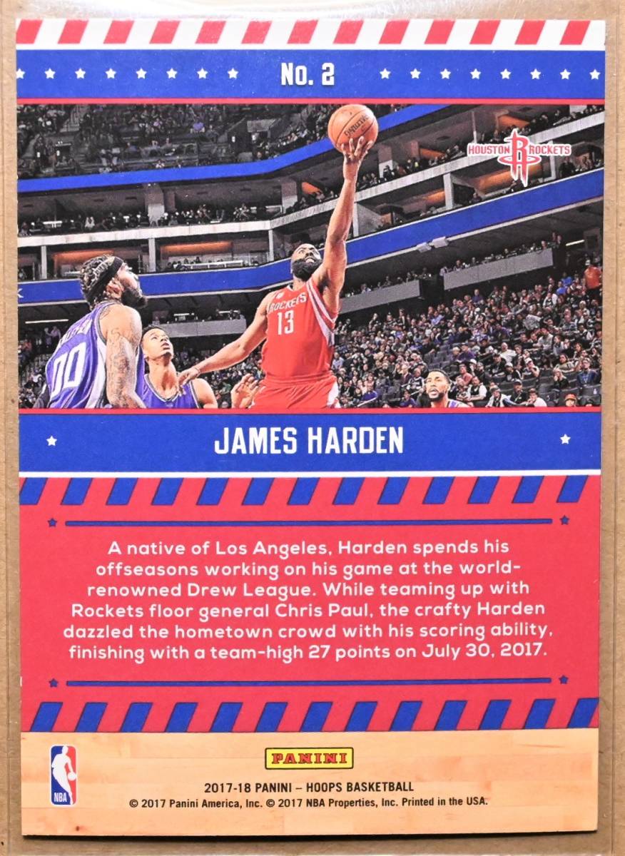 JAMES HARDEN (ジェームズ・ハーデン) 2017-18 SPECIAL DELIVERY,リフレクター トレーディングカード 【NBA ヒューストンロケッツ Rockets_画像2
