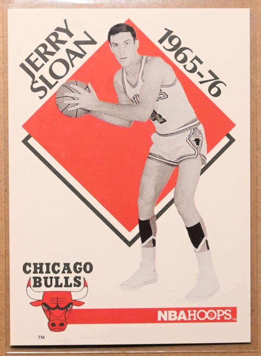 JERRY SLOAN (ジェリー・スローン) 1990 NBA HOOPS トレーディングカード 【90s CHICAGO BULLS シカゴブルズ】_画像1