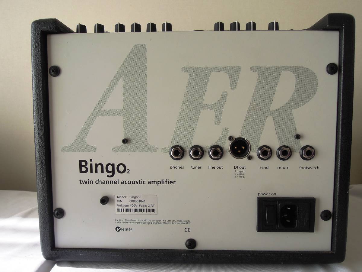 AER Bingo2 アコースティックアンプ 2ch 音質が良いアコギ用アンプ