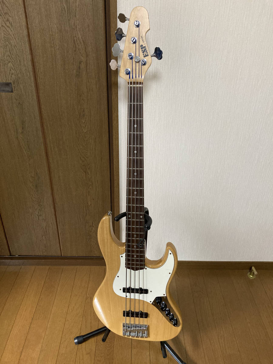 室外 ESP エレキベース AMAZE SL5 ローズウッド 5弦 ジャズベース