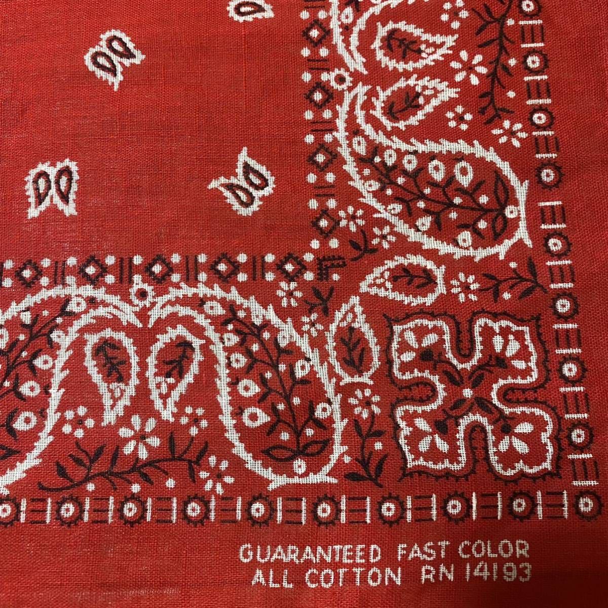 50%OFF COLOR 【vintage】FAST バンダナ 4枚未裁断 レア COLOR