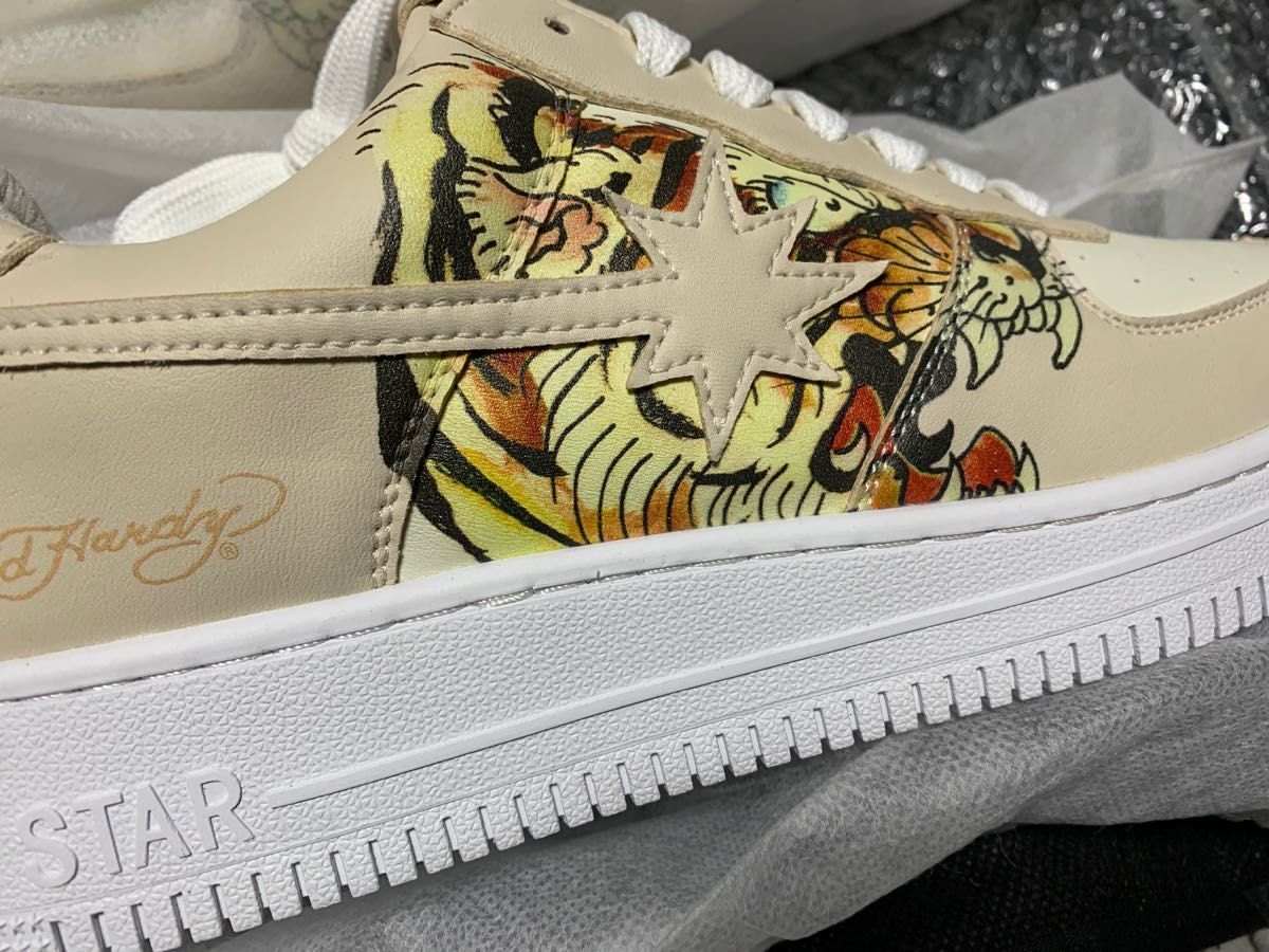 STARWALK Ed Hardy SHOES TIGER BEI 新品 スターウォーク エドハーディー スニーカー 激レア