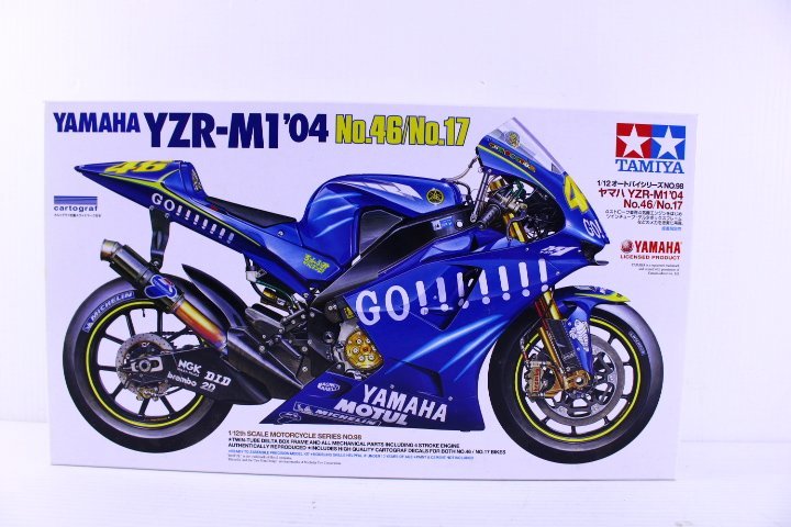 ●【未組立】TAMIYA/タミヤ ヤマハ YZR-M1 '04 No.46/No.17 1/12 オートバイ No.98 バイク プラモデル【10811746】