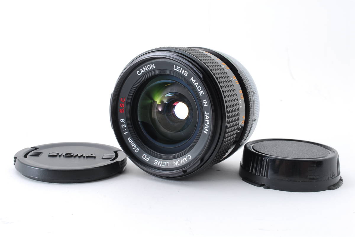 【人気の24mm S.S.C 単焦点レンズ】 キャノン CANON キャノン FD 24mm　Ｆ2.8　S.S.C　動作OK　カメラ　同梱可能 #6600