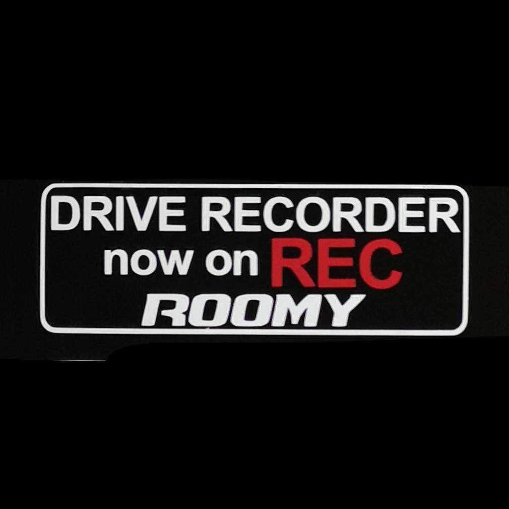 ROOMY ルーミー ドラレコ ドライブレコーダー ステッカー RO-A_画像1